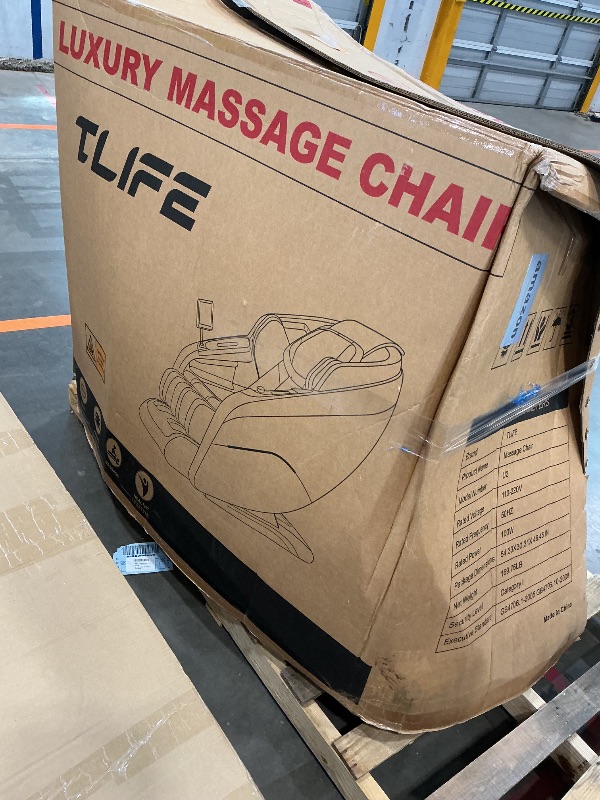 Photo 1 of ***SEE CLERK COMMENTS*** TLIFE Massage Chair Full Body, 160°Zero Gravity Recliner with Body Scan, 50" SL-Track Shiatsu Massage Chair, Fixed Point Massage, Foot Rollers, 12 Auto Modes, Deep Yoga Stretch, Heating, Grey