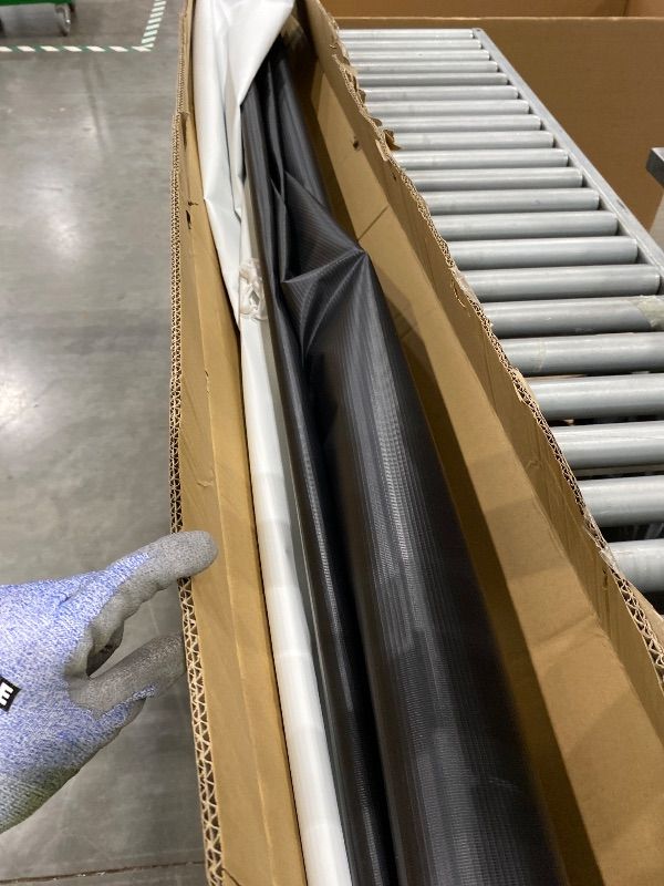 Photo 1 of *Minor Damaged*VIVOHOME Projector Screen Pull Down, 16:9 80 Inch Retractable Projection Screen, HD 4K Manual Pull Movie Screen for Home Theater, Cinema, Office (70Wx40H Inch Display Area)