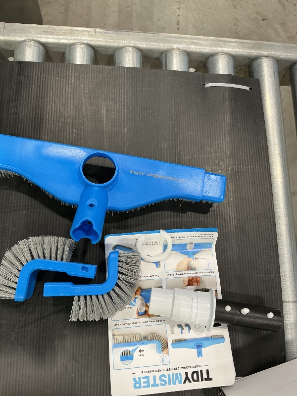 Photo 1 of (2025 Upgraded) 20" 2 in 1 Pool Brush Vacuum Head with Swivel Hose Connection & Sturdy Nylon Bristles for Heavy Duty Inground & Above- Ground Pool Cleaning - Connecting 1-1/4" or 1-1/2" Hose (No Pole)