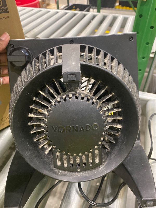 Photo 1 of **MAJOR DAMAGE*** Vornado 573T Small Room Air Circulator Fan with Pivoting Head, Easy Clean Removable Grille, 3 Speed Settings, Black