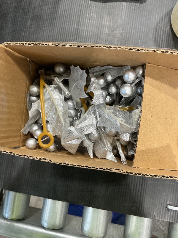 Photo 1 of [Timer & Lighted] 6 Ft Silver Berry Garland Christmas Garland with 20 Warm White Lights Holly Leaves Artificial Xmas Garland Christmas Decorations for Home Winter Holiday Table Mantle Fireplace Stairs