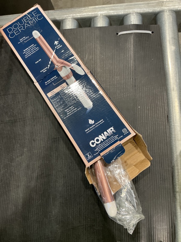 Photo 1 of *Untested*
Conair Double Ceramic 3/4-Inch Curling Iron, ¾-Inch Barrel Creates Tight Curls, Hair Curler for Use on Short, Medium, and Long Hair, White