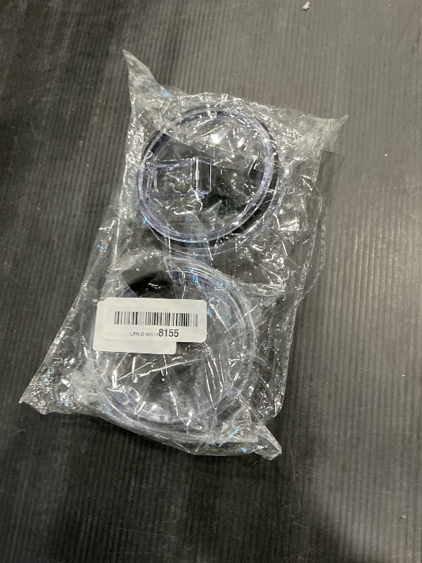 Photo 1 of 2 Pcs Black 30 oz Tumbler Lids, Cup Lids Tumbler Lid Replacement Spill Proof Splash Resistant Lids Fit for 30 oz