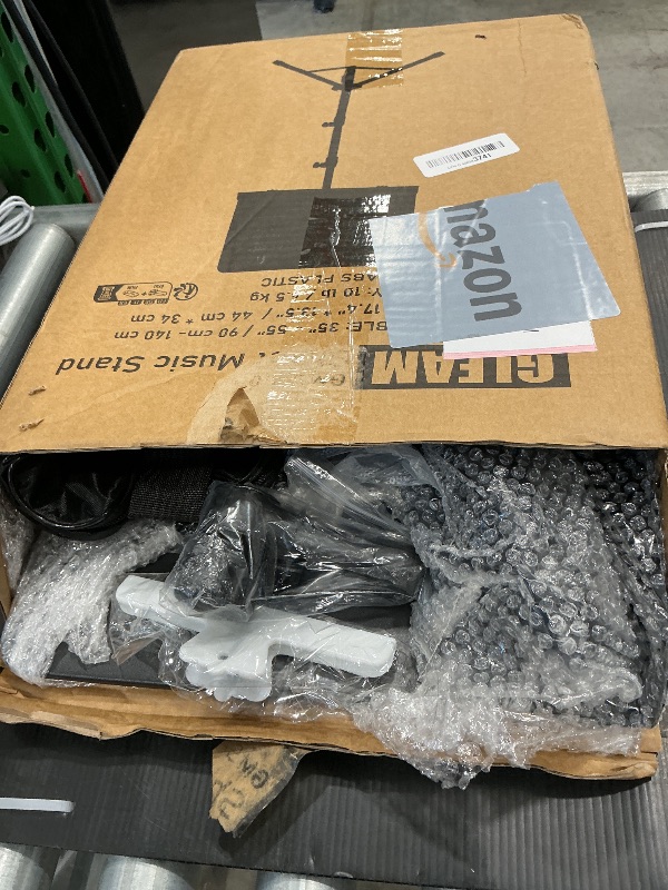 Photo 1 of *Missing Parts*
GLEAM Sheet Music Stand - Full Metal with Carrying Bag, Phone Holder, Sheet Music Folder and Clip, 5 in 1 Desktop Book Stand - Black