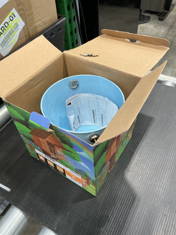 Photo 1 of *MISSING PARTS*
FUQUN Treehouse & Playhouse Accessories for Kids, Heavy-Duty Pulley Bucket, Outdoor Climbing Toys for Children, Adventure Ship Play Equipment, Blue