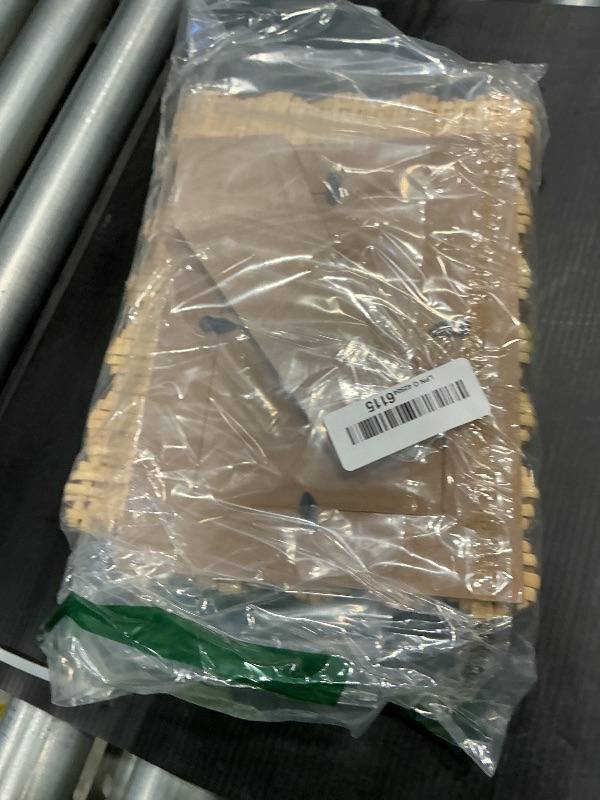 Photo 1 of 2 Pack Woven Rattan Picture Frame Set,4x6 & 5x7 Scalloped Picture Frame with Stand,Exquisite Handmade Wicker Photo Frame for Many Home Decor Style