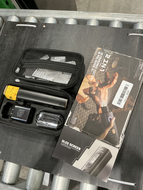 Photo 1 of *USED*
40KHz Ultrasonic Cutter Knife Pro, Handheld Craft Cutting Tool for 3D Prints,PVC,Leather,Plastic,Resin | Includes 50 Replacement Blades & Display Case | Multifunctional Sonic Knife for DIY,Modeling