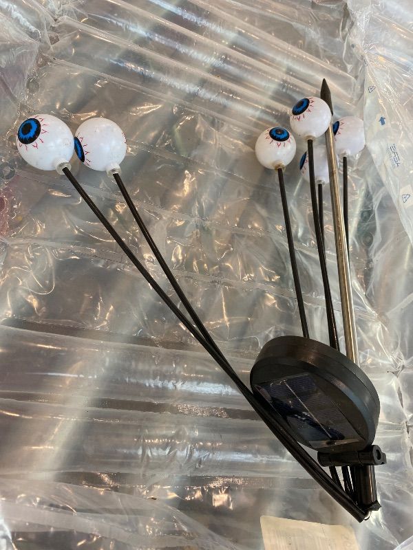 Photo 1 of *MISSING PARTS*
Brizled Solar Halloween Lights, 2 Pack Total 12 LED Green Halloween Eyeball Lights, 2 Modes Outdoor Green Eyeball Light, Swaying Outside Scary Pathway Light Waterproof for Garden Yard Lawn Path Decor