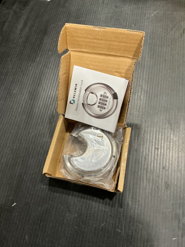 Photo 1 of ***LOCKED*** DELSWIN 4 Digit Combination Lock with Hardened Steel Shackle Combo Padlock for Sheds,Gym Locker,Storage Unit,Gate and Fence (1 Pcs)