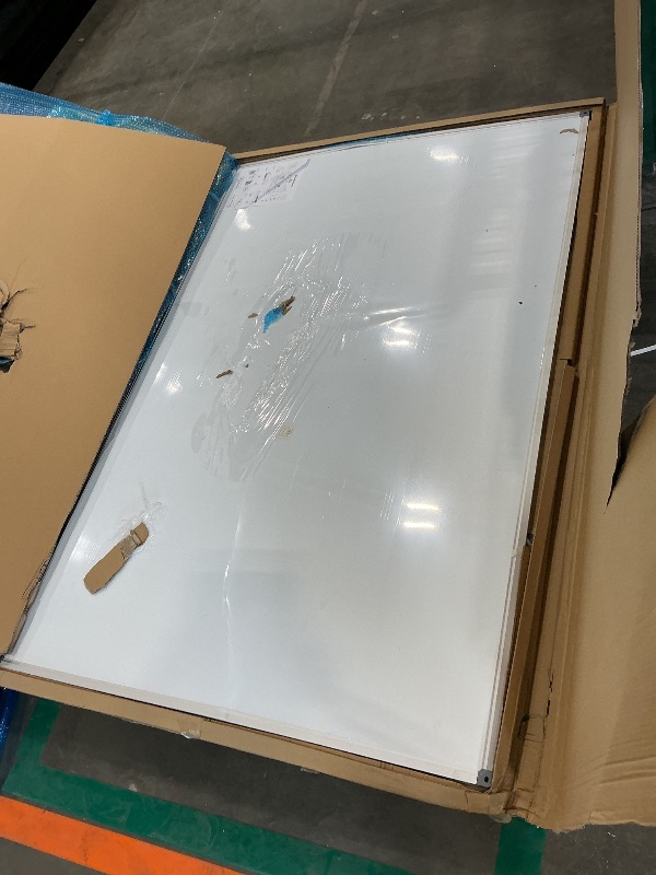 Photo 1 of *Minor Damaged - Check clerk notes*
DexBoard Premium 72"x 48" Multipurpose Magnetic Dry Erase Board with Aluminum Frame | Versatile Wall-Mounted Whiteboard with Pen Tray for Enhanced Office and Classroom Presentations