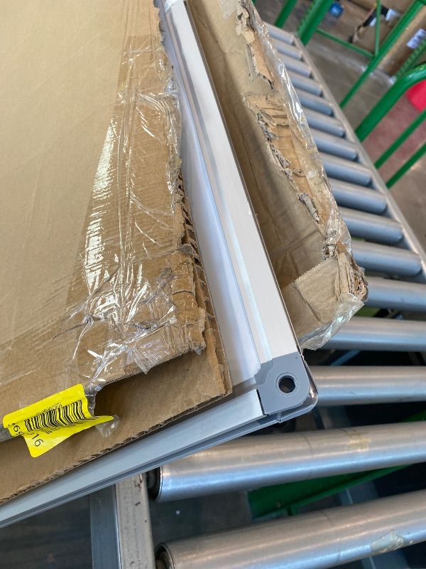 Photo 1 of *Minor Damaged - Check clerk notes*
DexBoard Premium 72"x 48" Multipurpose Magnetic Dry Erase Board with Aluminum Frame | Versatile Wall-Mounted Whiteboard with Pen Tray for Enhanced Office and Classroom Presentations