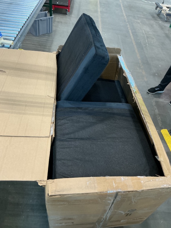 Photo 1 of *Partial Set*
HONBAY Modular Sectional Sleeper Sofa with Pull Out Bed, Velvet Convertible L Shaped Couch with Storage Seat, Sectional Couches for Living Room, Black