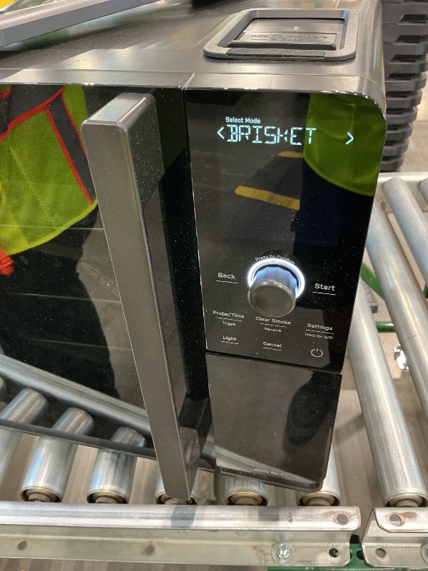 Photo 1 of *Missing Parts*
GE Profile™ Smart Indoor Pellet Smoker, with Active Smoke Filtration, 5 Smoke Control Settings, WiFi Connected, Electric, Countertop BBQ Appliance, Black