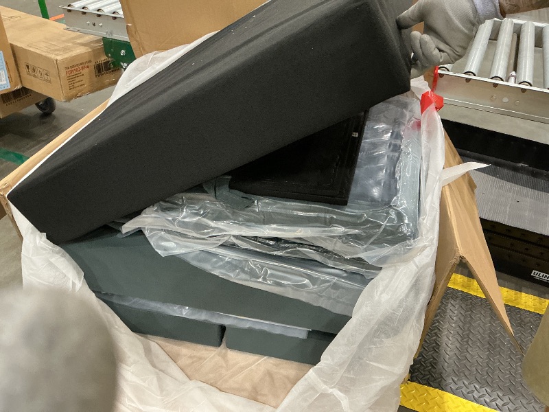 Photo 1 of *****PARTIAL SET***STOCK PHOTO FOR REFERENCE ONLY***GLAMOUT 105" Convertible Sectional Couch with L-Shape Chaise, Modern Modular Sofa with Deep Seat, 3-Seater Comfy Cloud Couches for Living Room, Bedroom, No Assembly Required, Black