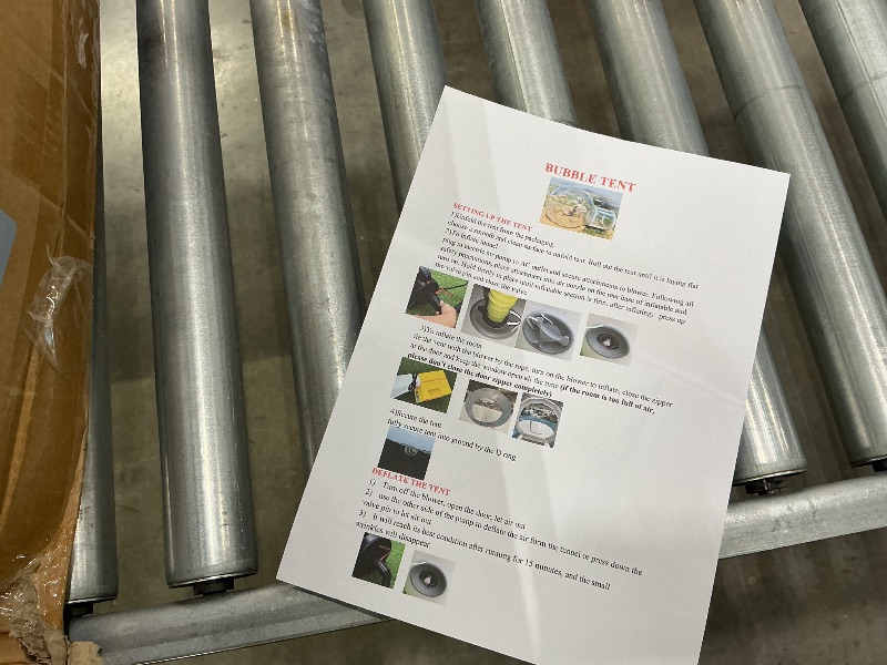 Photo 1 of *Missing Parts - Check clerk notes*
10FT Inflatable Bubble House Dome for Kids, Clear PVC Bubble Tent with Tunnel, Bubble Balloon House with 750W Air Blower, 600W Air Pump with 50pcs Balloons Inflatable Dome for Party