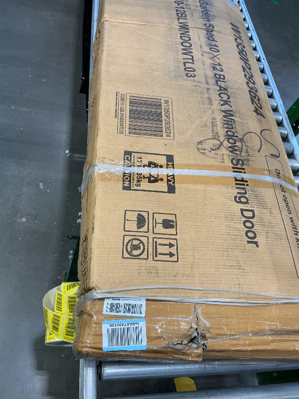 Photo 1 of ***MISSING PARTS*** ***CHECK CLERK NOTES*** 12 x 10 FT Outdoor Storage Shed, Metal Garden Tool Shed with Slooping Roof, Lockable Doors, All-Weather Bike Shed Easy to Assemble for Backyard, Patio, Lawn, Silver