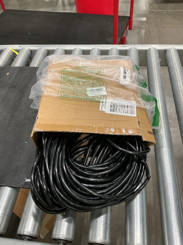 Photo 1 of 16/3 10A 1250W 125V 100 Ft Outdoor Extension Cord Waterproof, Weatherproof & Flame Retardant Black 3 Prong Power Cord Outside for Lawn & Garden, 16AWG SJTW ETL Listed