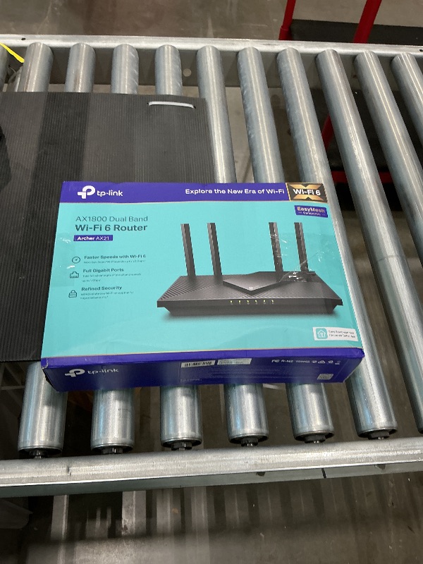 Photo 1 of TP-Link AX1800 WiFi 6 Router V4 (Archer AX21) – Dual Band Wireless Internet, Gigabit, Easy Mesh, Works with Alexa - A Certified for Humans Device, Free Expert Support