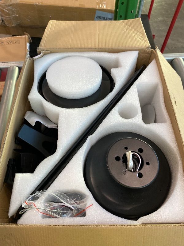 Photo 1 of *MISSING PARTS*
Ceiling Fans with Lights- 52" Low Profile Indoor Ceiling Fan with Light, Flush Mount, LED Dimmable DC Reversible Modern Ceiling Fan for Bedroom?Black?