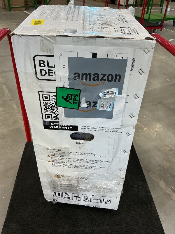 Photo 1 of ***SEE CLERK COMMENTS*** BLACK+DECKER Portable Air Conditioner, 12,000 BTU (8,000 BTU SACC) for Rooms up to 550 Sq. Ft., Portable AC with Follow Me Remote Control and Window Kit, BPACT12WT, White