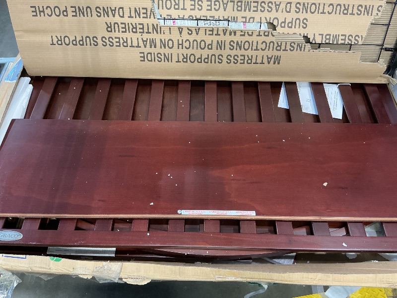 Photo 1 of ***SEE CLERK COMMENTS*** Graco Wilfred 5-in-1 Convertible Crib (Espresso) – GREENGUARD Gold Certified, Converts to Toddler Bed and Full-Size Bed, Fits Standard Full-Size Crib Mattress, Adjustable Mattress Support Base