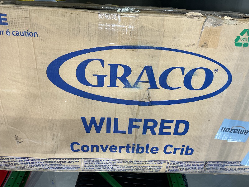 Photo 1 of ***SEE CLERK COMMENTS*** Graco Wilfred 5-in-1 Convertible Crib (Espresso) – GREENGUARD Gold Certified, Converts to Toddler Bed and Full-Size Bed, Fits Standard Full-Size Crib Mattress, Adjustable Mattress Support Base