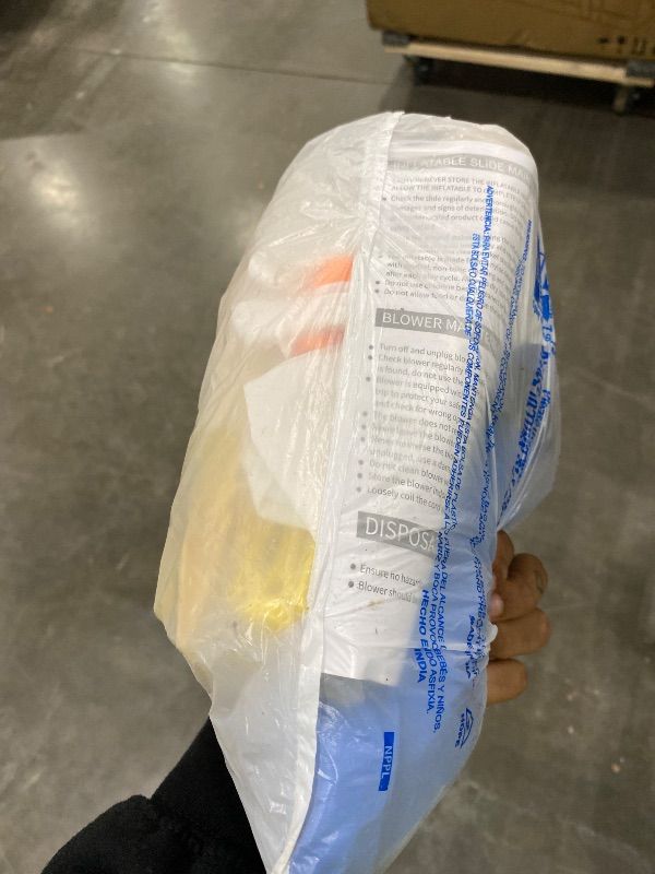 Photo 1 of *Major Damaged* JOYLDIAS Inflatable Water Slide Bounce House,Giant Water Park, Double Slide Bouncer Castle w/Splash Pool, Jump Area, Climbing Wall, 550W Air Blower for Kids Backyard Indoor Outdoor Use,Free Water Gun