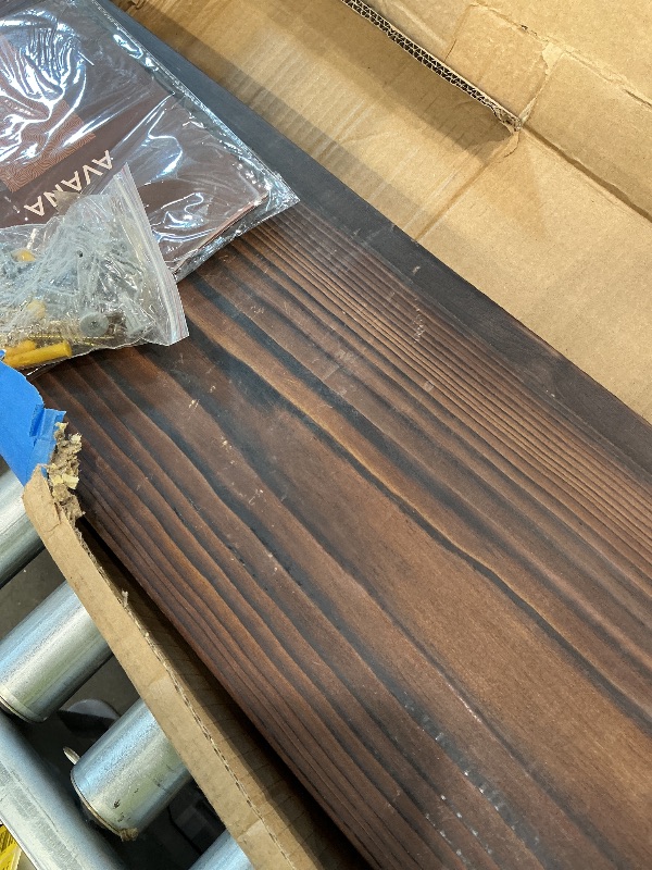 Photo 1 of ***SEE CLERK COMMENTS*** Avana Floating Fireplace Mantle - Mantles for Over Fireplace - Wall Mount Fireplace Mantel Shelves - Handcrafted Natural Wood Fireplace Mantels - Fireplace Mantel 72 Inches x 8 x 3 - Rustic Brown