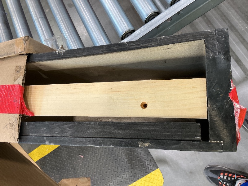 Photo 1 of ***SEE CLERK COMMENTS*** YLYHSST Fireplace Mantel Handmade, 3'' Thick Wall Decor Long Floating Shelf, 72inch Rustic Wood Shelf with Invisible Brackets, Black 