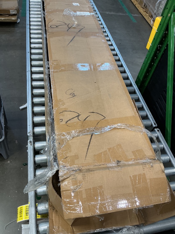 Photo 1 of *Dirty* *No main frame* Zevemomo Floating King Bed Frame with Storage Headboard, Upholstered Platform Floating Bed Frame King with LED Lights, Charging Station with USB Ports, Noiseless, White