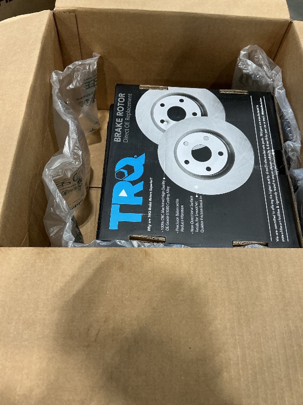 Photo 1 of (4 single sets)TRQ Rear Performance Drilled & Slotted Brake Rotor Compatible with GM