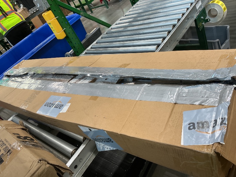 Photo 1 of *Minor Damaged* Little Tree 63-Inch Long Console Tables for Entryway, Large Sofa Table Behind Couch, Wooden Entry Foyer Hallway Table, Modern Console Sofa Tables for Living Room, Distressed White