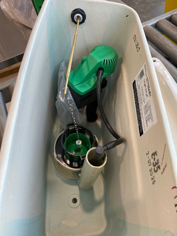 Photo 1 of *Partial Set* TOTO Drake Two-Piece Elongated 1.6 GPF TORNADO FLUSH Toilet with CEFIONTECT, Cotton White - CST776CSG#01