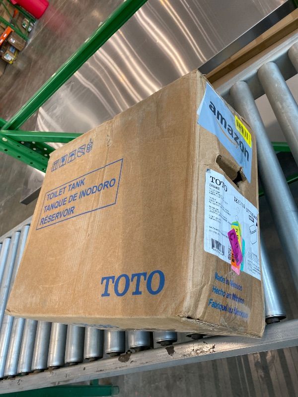 Photo 1 of *Partial Set* TOTO Drake Two-Piece Elongated 1.6 GPF TORNADO FLUSH Toilet with CEFIONTECT, Cotton White - CST776CSG#01