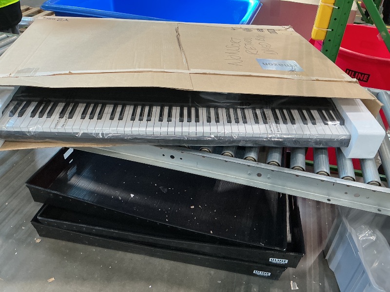 Photo 1 of Alesis 88 Key Keyboard Piano with 480 Sounds, Speakers, USB MIDI, Carry-Bag, Stand, Headphones, Pedal and Piano Lessons for Beginners