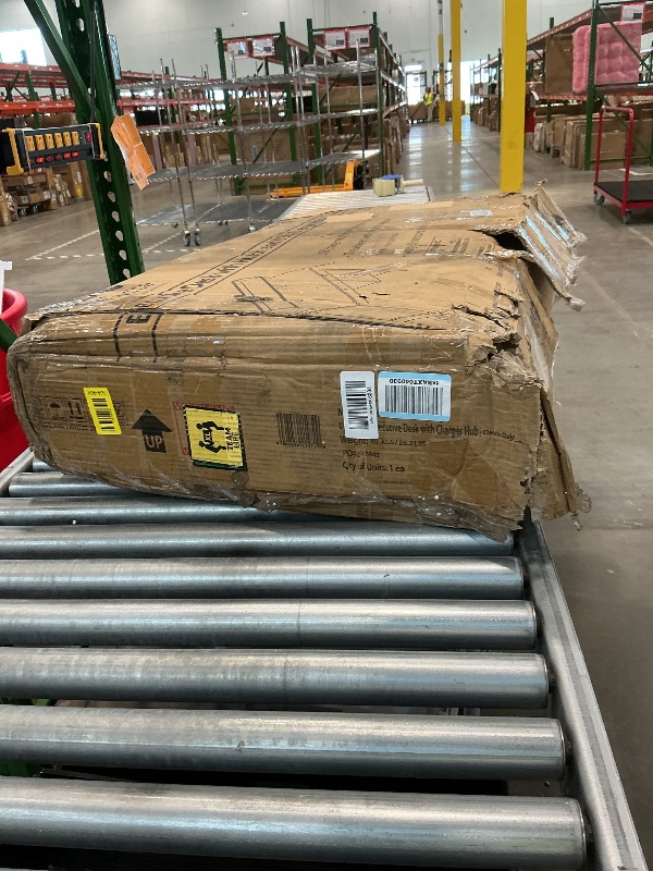 Photo 1 of *Untested - Check clerk notes*
OneSpace Eleanor Executive Desk, Wood-Grain Office Desk with Hutch, Modern Computer Desk, Classic Oak