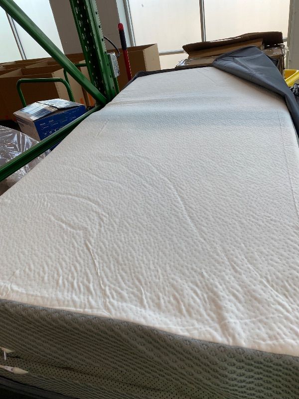 Photo 1 of *Minor Damaged* Foldable Mattress 4 Inch Folding Mattress Tri-fold Gel Memory Foam Breathable with Storage Bag, Portable Floor Guest Bed Soft for Sleeping Camping, Gray, Queen Size