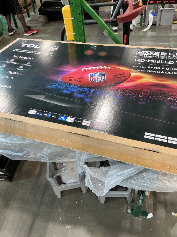 Photo 1 of TCL 55-Inch Class QM7K Series QD-Mini LED 4K UHD Google Smart TV Best Premium Mini-LED TV - QLED, 144hz, 240hz Gaming Rate, Anti-Reflective Screen, Bang & Olufsen Audio, Atmos (55QM7K, 2025 Model)