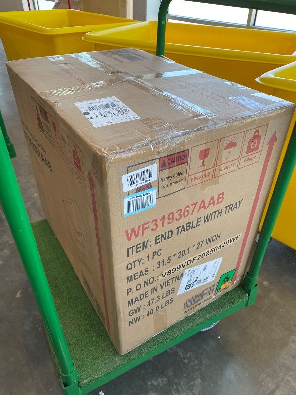 Photo 1 of ****Partial Set****Merax Nightstand with Drawers, Wood Bedside End Table with Pull Out Tray, Black