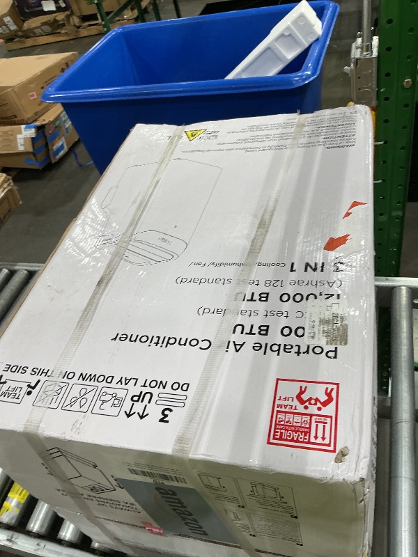 Photo 1 of 12,000 BTU Portable Air Conditioner Cools Up to 500 Sq.Ft, 3-IN-1 Energy Efficient Portable AC Unit with Remote Control & Installation Kits for Large Room, Campervan, Office, Temporary Space