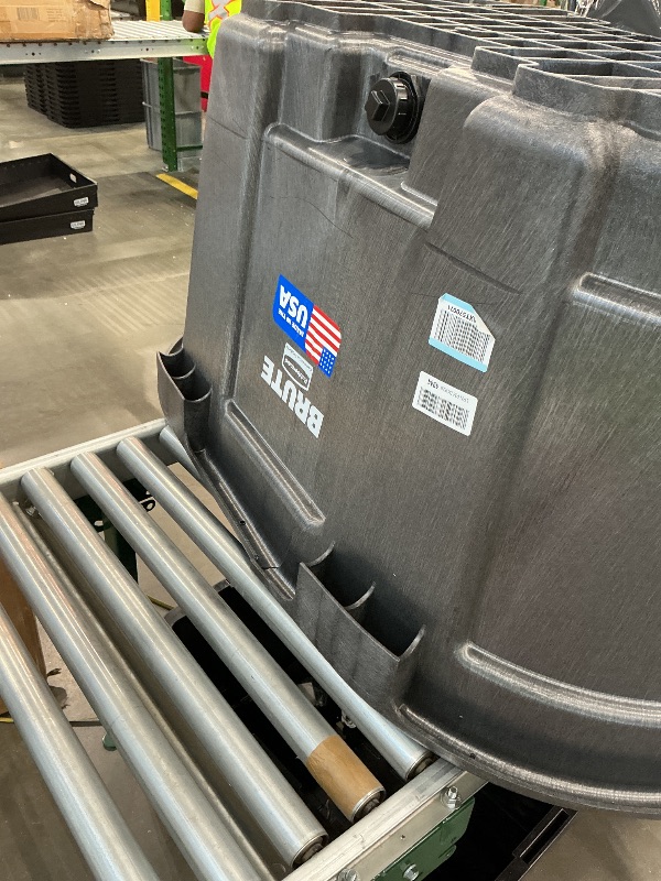 Photo 1 of *MAJOR DAMAGE* Rubbermaid Commercial Products Stock Tank 100-Gallons Structural Foam Heavy Duty Container for Livestock/Animal/Cattle Feed & Water Outdoor Homemade Pool/Hot Tub/Bathtub & Pet Cleaning/Dog Wash