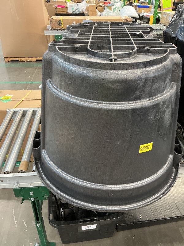 Photo 1 of *MAJOR DAMAGE* Rubbermaid Commercial Products Stock Tank 100-Gallons Structural Foam Heavy Duty Container for Livestock/Animal/Cattle Feed & Water Outdoor Homemade Pool/Hot Tub/Bathtub & Pet Cleaning/Dog Wash