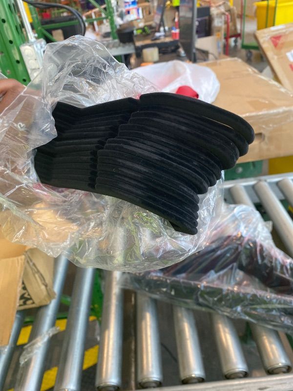 Photo 1 of **MISSING PIECES** HOUSE DAY Black Velvet Hanger ONLY  45 Pack, Non Slip Clothes Felt Hanger Heavy Duty for Coat, Premium Slim Space Saving Suit Hangers for Closet Organizer, 360° Rotating Silver Hook