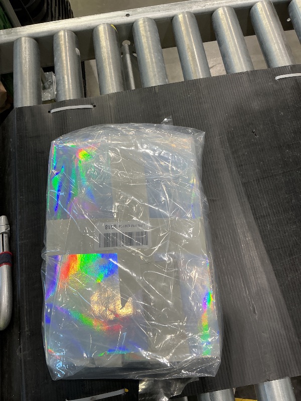Photo 1 of 100 Pcs Holographic Stickers Paper 8.3x11.8 Inch Printable Vinyl Glossy Sticker Self Adhesive Rainbow Printer Paper for Laser Printer