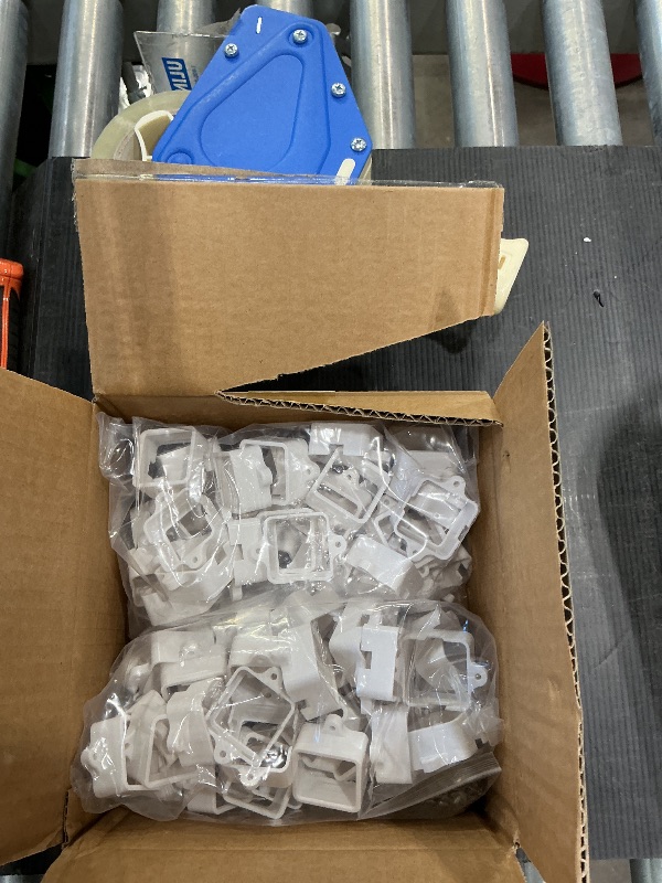 Photo 1 of 100 Pcs White Mounting Brackets, Light Clips W/Screws, Fits Govee RGBIC LED Permanent Outdoor LED Lights Non-Pro/Original H705, Elite Version H805, for Various Surfaces like Wood, Steel Siding etc