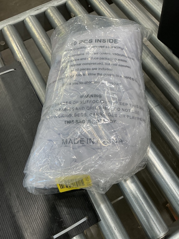 Photo 1 of 10 Pack White Tablecloths for 6 Foot Rectangle Tables 90 x 132 Inch - 6ft Rectangular Bulk Linen Polyester Fabric Washable Cloth Cover for Wedding Reception Banquet Birthday Party