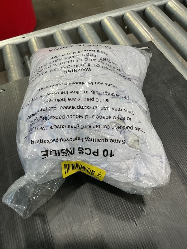 Photo 1 of 10 Pack White Tablecloths for 6 Foot Rectangle Tables 90 x 132 Inch - 6ft Rectangular Bulk Linen Polyester Fabric Washable Cloth Cover for Wedding Reception Banquet Birthday Party