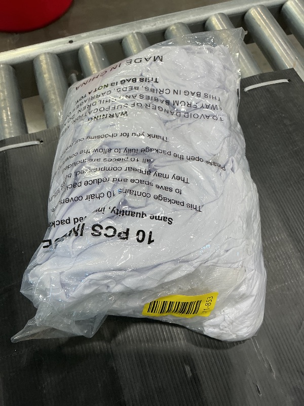 Photo 1 of 10 Pack White Tablecloths for 6 Foot Rectangle Tables 90 x 132 Inch - 6ft Rectangular Bulk Linen Polyester Fabric Washable Cloth Cover for Wedding Reception Banquet Birthday Party