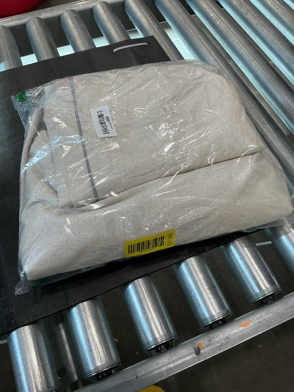 Photo 1 of 100% Blackout Shield Linen Blackout Curtains for Bedroom 96 Inches Long, Back Tab/Rod Pocket Living Room Drapes, Thermal Insulated Blackout Curtains 2 Panels Set, 50" W x 96" L, Oatmeal