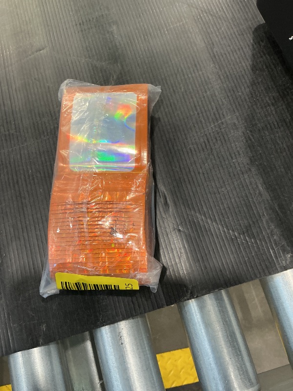 Photo 1 of 100 Pieces Resealable Mylar Bags, Small Holographic Packaging Bags, Smell Proof Mylar Bags for Food Storage/Jewelry/Eyelash for Small Business (Orange, 3x4.7 Inch)